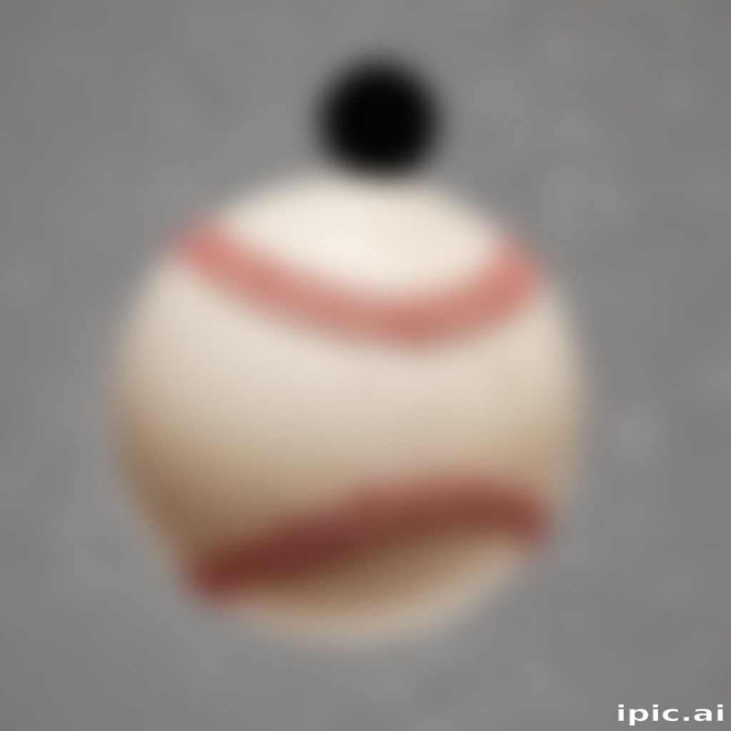 Close-Up of a Baseball with Distinct Red Stitching Against a Neutral ...