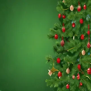 green christmas wallpaper