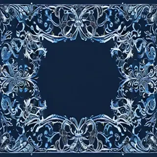blue border design