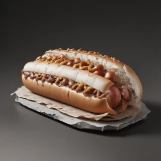 hot dog clipart black and white