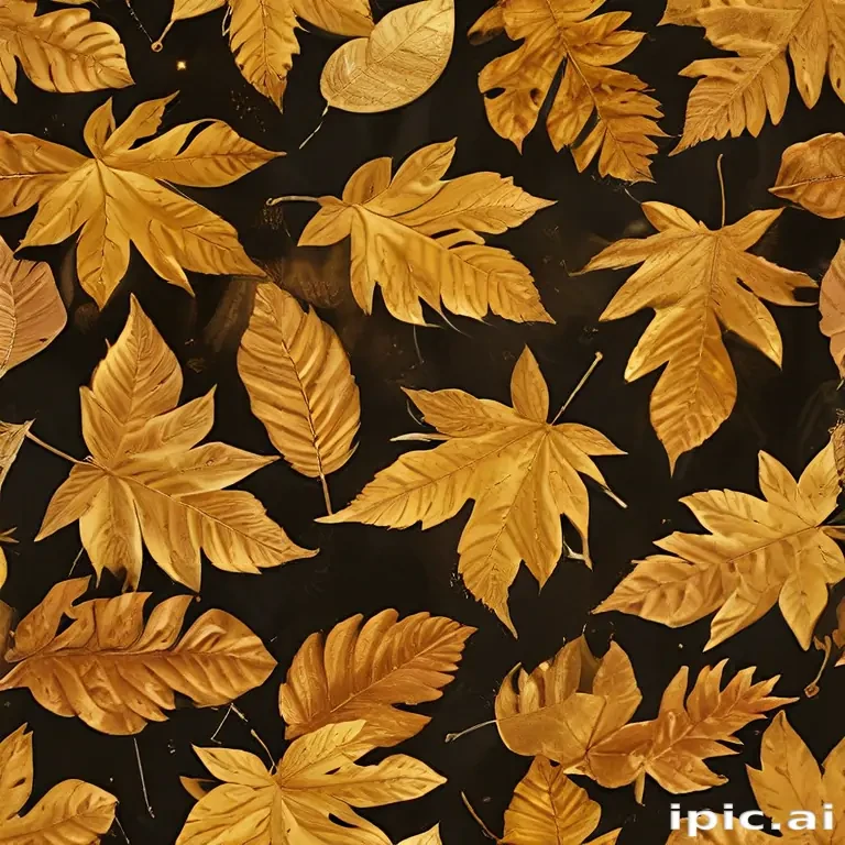 golden leaves background