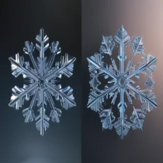 transparent snowflakes