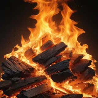 background on fire