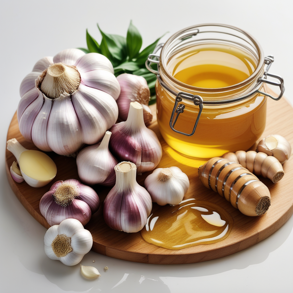 garlic and honey and ginger