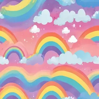 cute rainbow background