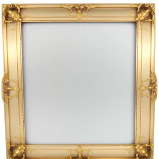 gold frame transparent