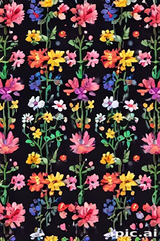 pixel flowers