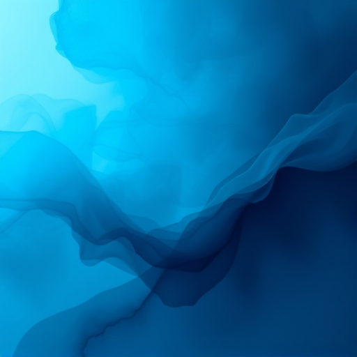 Generate an abstract digital painting with a gradient of deep blues and aquamarine, featuring soft, flowing textures and a misty, atmospheric background, captured with a high-resolution digital camera using a wide-angle lens at f/8 aperture, ISO 100, and a 24mm focal length.