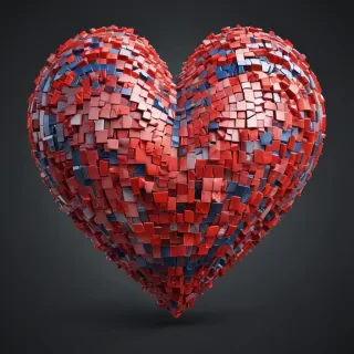 pixelated heart png
