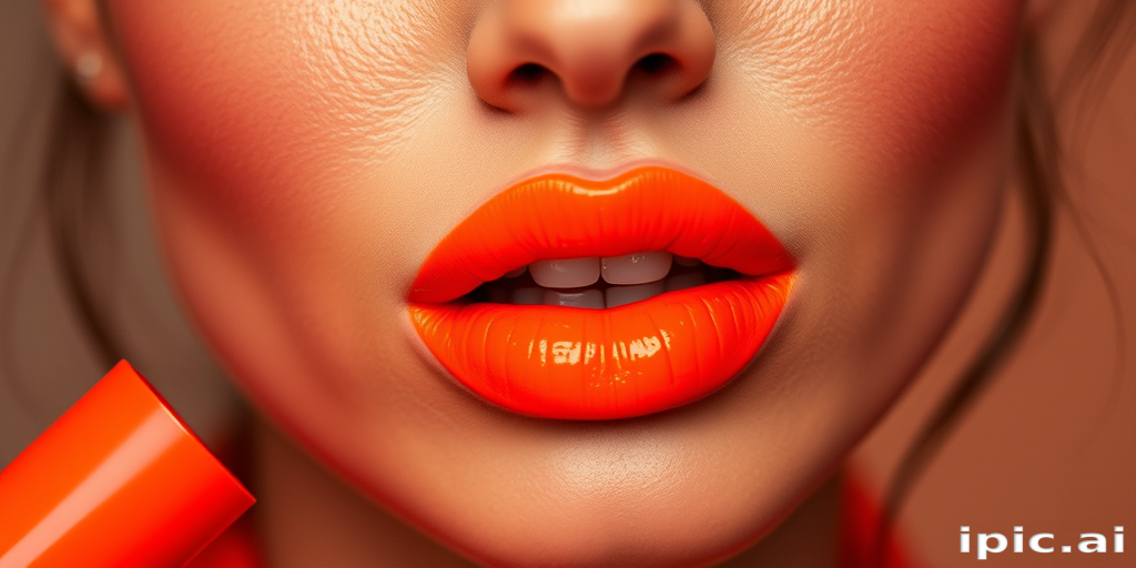 Electric Neon Tangerine lip color delivers a vibrant, attention-grabbing orange hue that brightens the complexion and adds a pop of color to any outfit