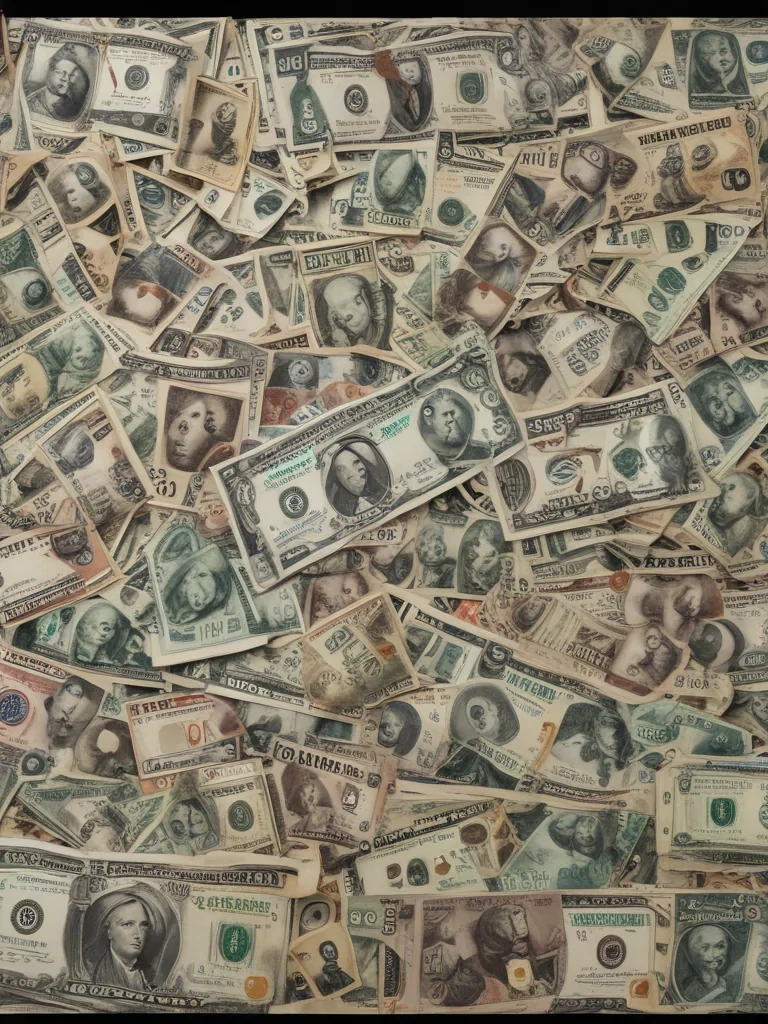 money with transparent background