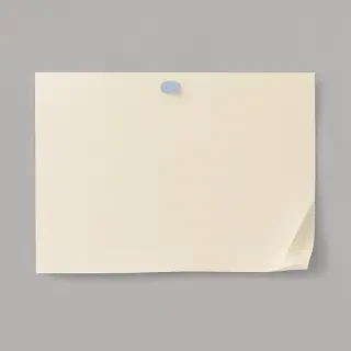 sticky note with transparent background