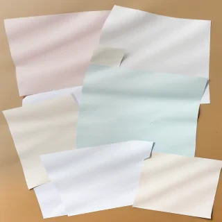 wrinkled paper overlay