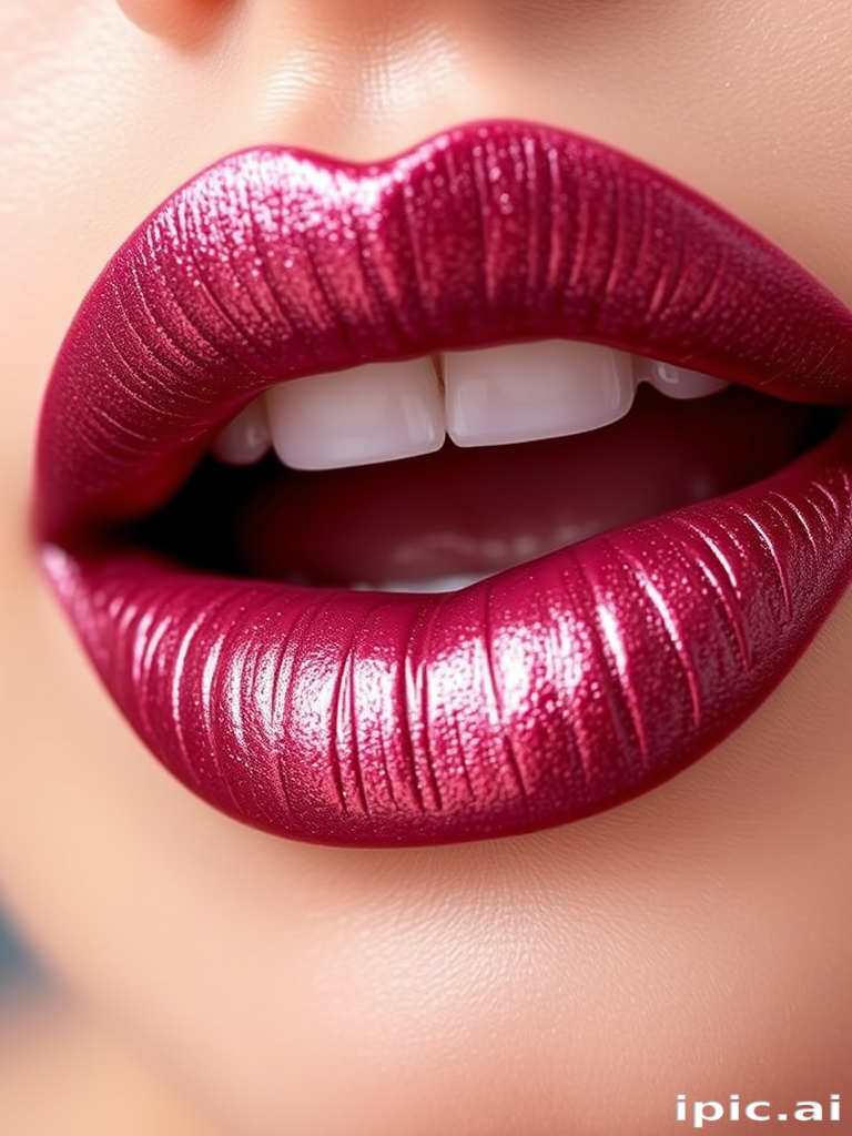 Mesmerizing Metallic Mauve lip shade boasting a shimmering effect, lightweight feel, and multidimensional color, perfect for creating eye-catching and unique makeup looks