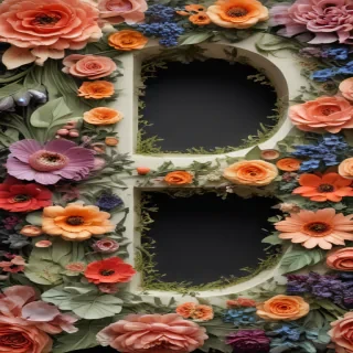 floral letters