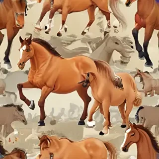 horses cartoon