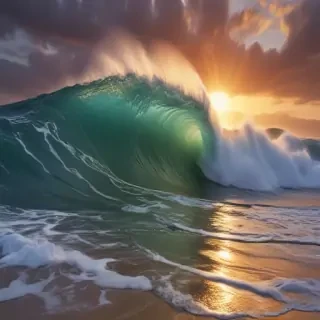 waves transparent