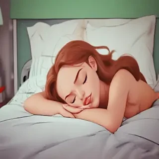 sleeping in cartoons