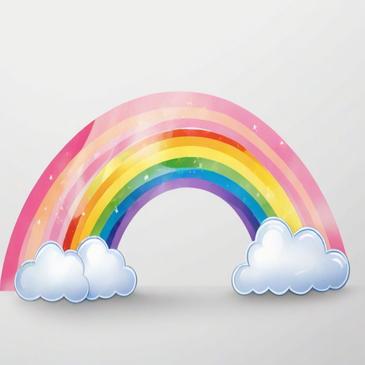 transparent background rainbow clipart