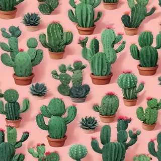 aesthetic cactus wallpaper