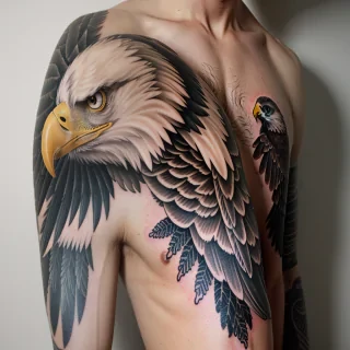 eagle tattoos on arm