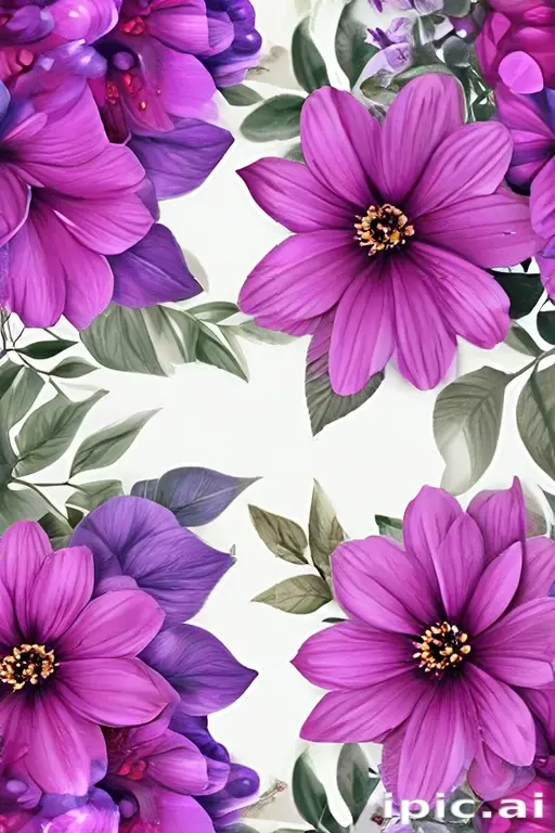 purple flowers png
