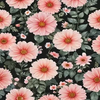 aesthetic flowers transparent background