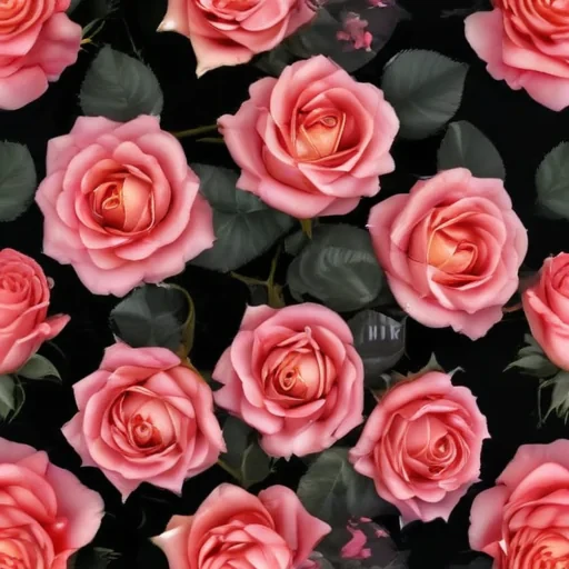 rose wallpaper black
