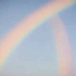 pastel coloured rainbow