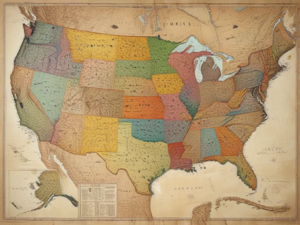 map united states