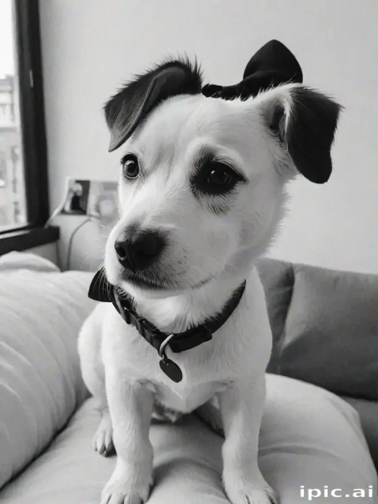 black and white cute
