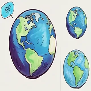 earth cartoon drawing