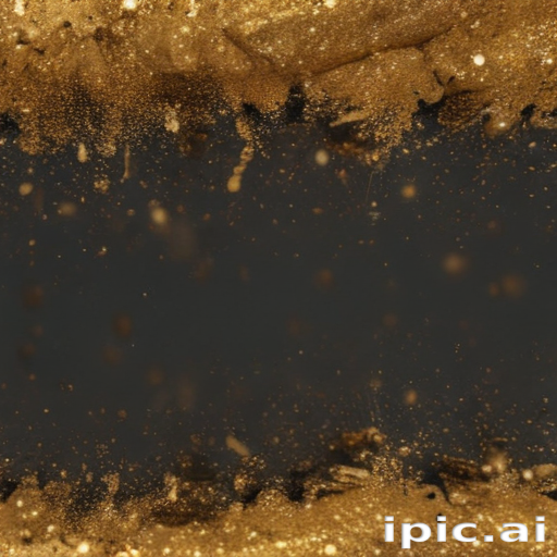 Golden Particles Dancing in a Dark Background, Creating a Magical ...