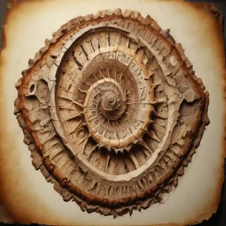 fossil drawing