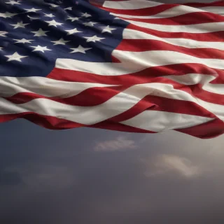 american flag waving png