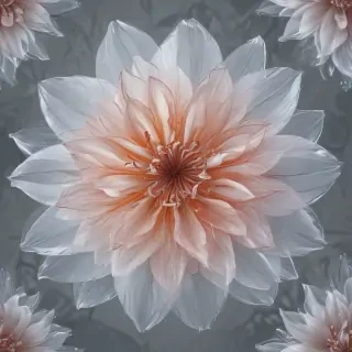 transparent flower outline