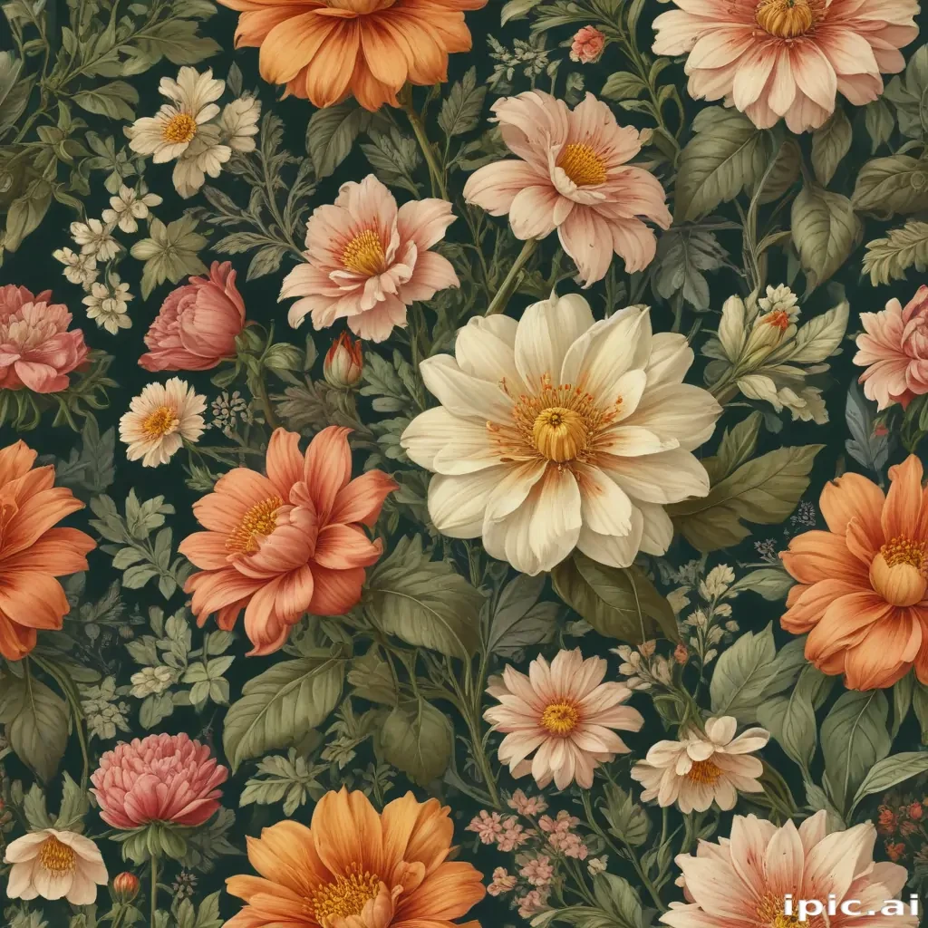 vintage flower illustration