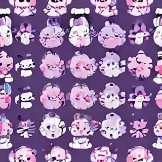 kawaii cute purple wallpaper