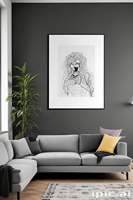 mockup wall art
