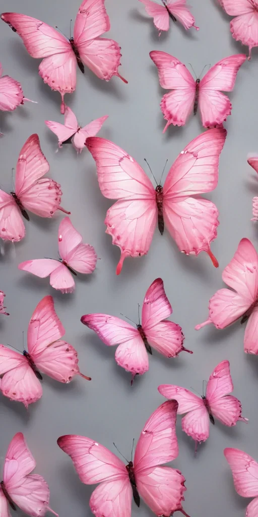 pink butterflies png