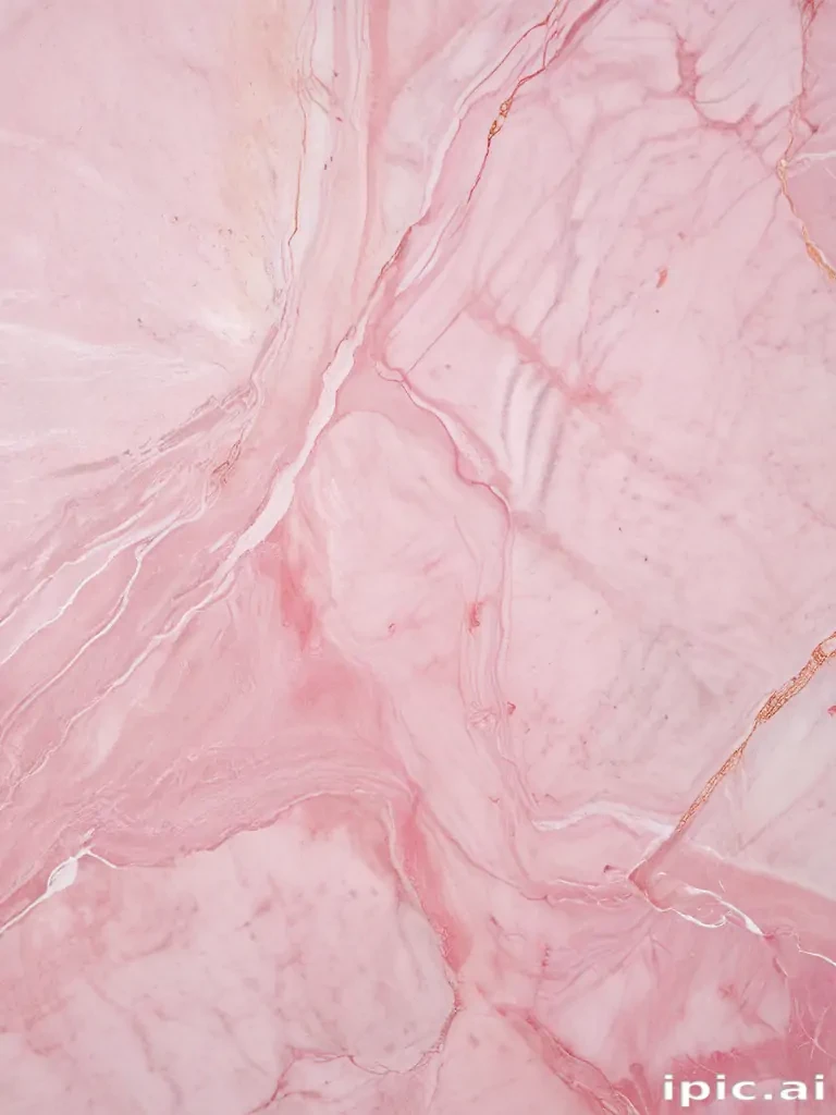 Elegant Pink Marble Pattern with Subtle Veins and Textures for Design Use