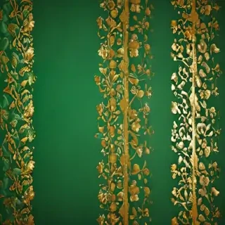 green and gold background