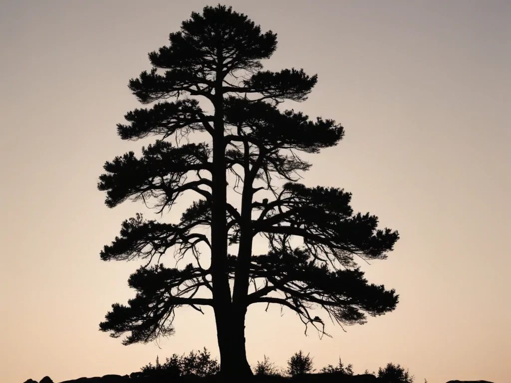 pine tree silhouette png