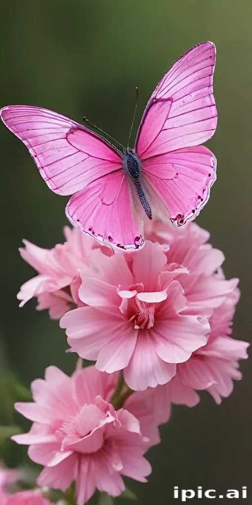 images of pink butterflies