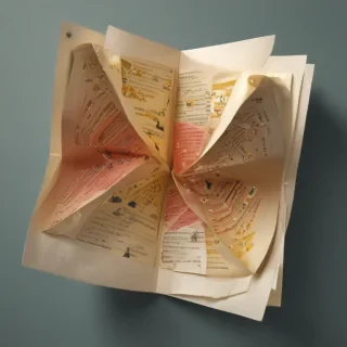 folded paper png