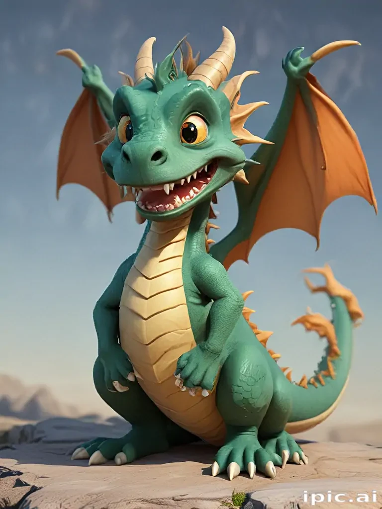 cartoon of a dragon