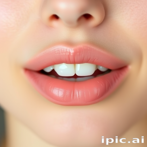 Fresh peachy lips with a sheer tint, embodying a youthful and natural appearance, ideal for everyday wear and no-makeup makeup looks