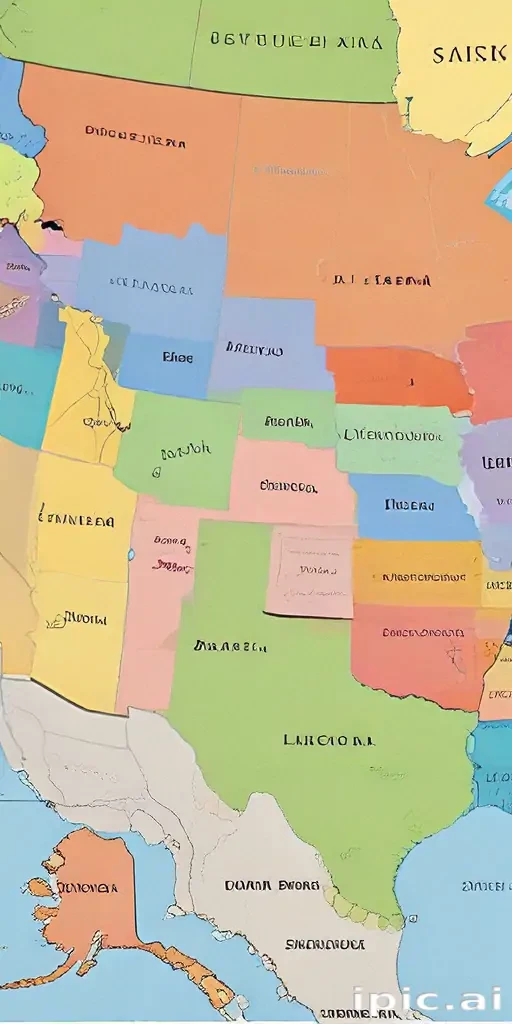 map of the us states
