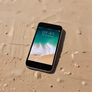 beach iphone