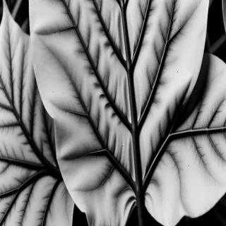 leaf images black and white